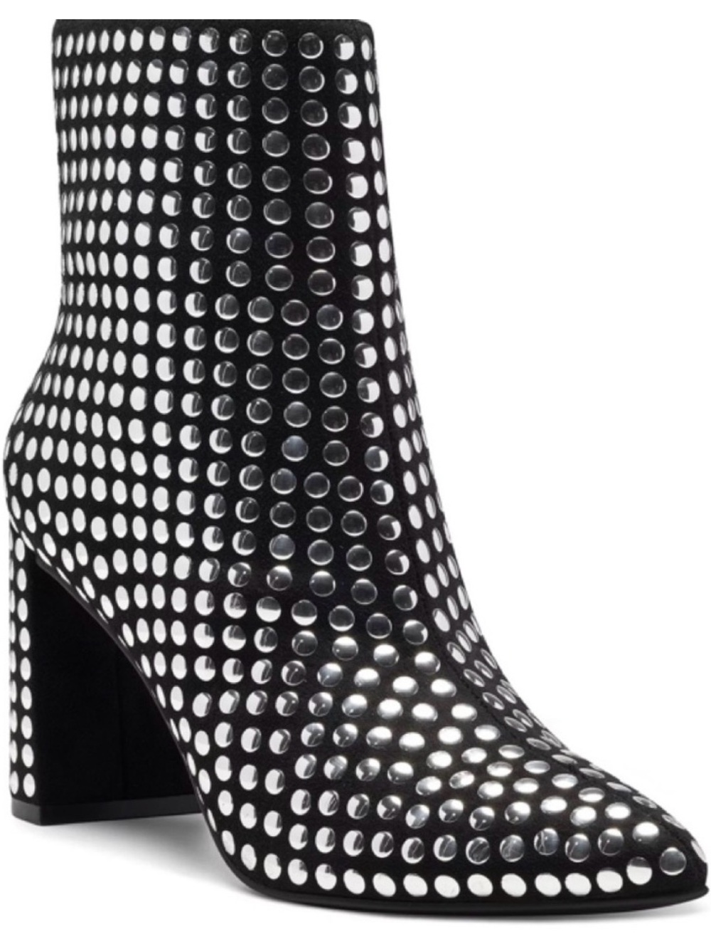 INC International Concepts Black Ankle Boot with Silver Studs NWOT-SZ 7.5